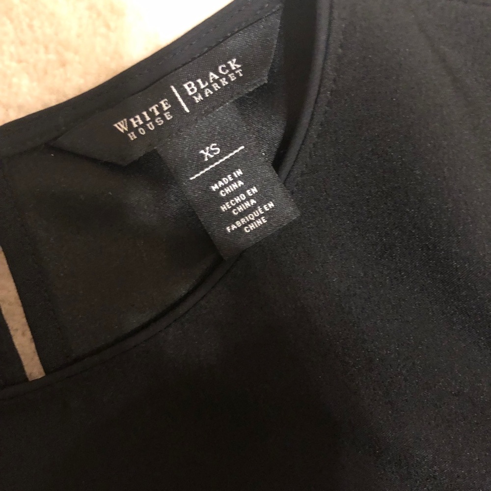 WHBM black top - Picture 4 of 6